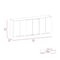 Tuhome Superior 150 Wall Cabinet With Glass, Four Interior Shelves, Two Double Door, Black GLW5609 - alternate 5